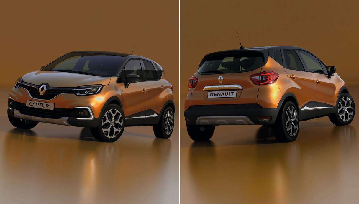 nuova renault captur 2017 fronte retro