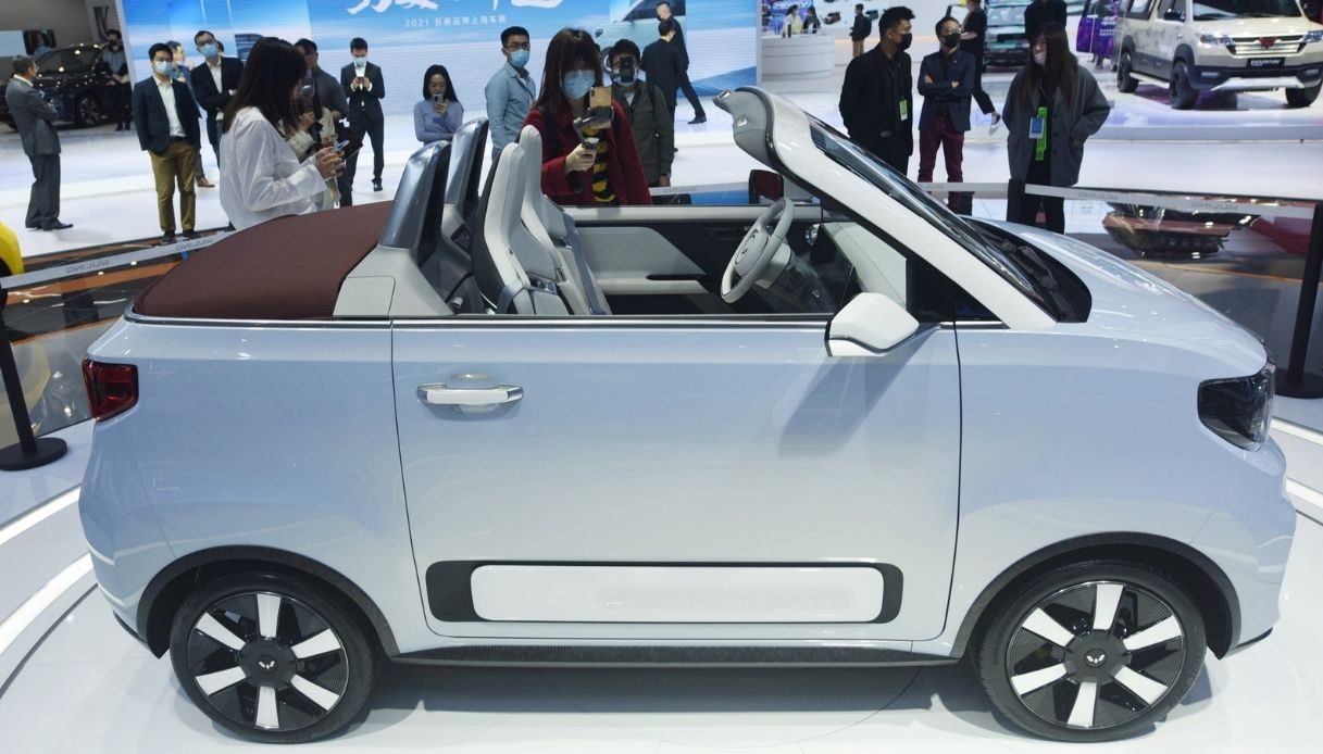 Hogguang Mini EV, la versione cabrio al Salone di Shanghai