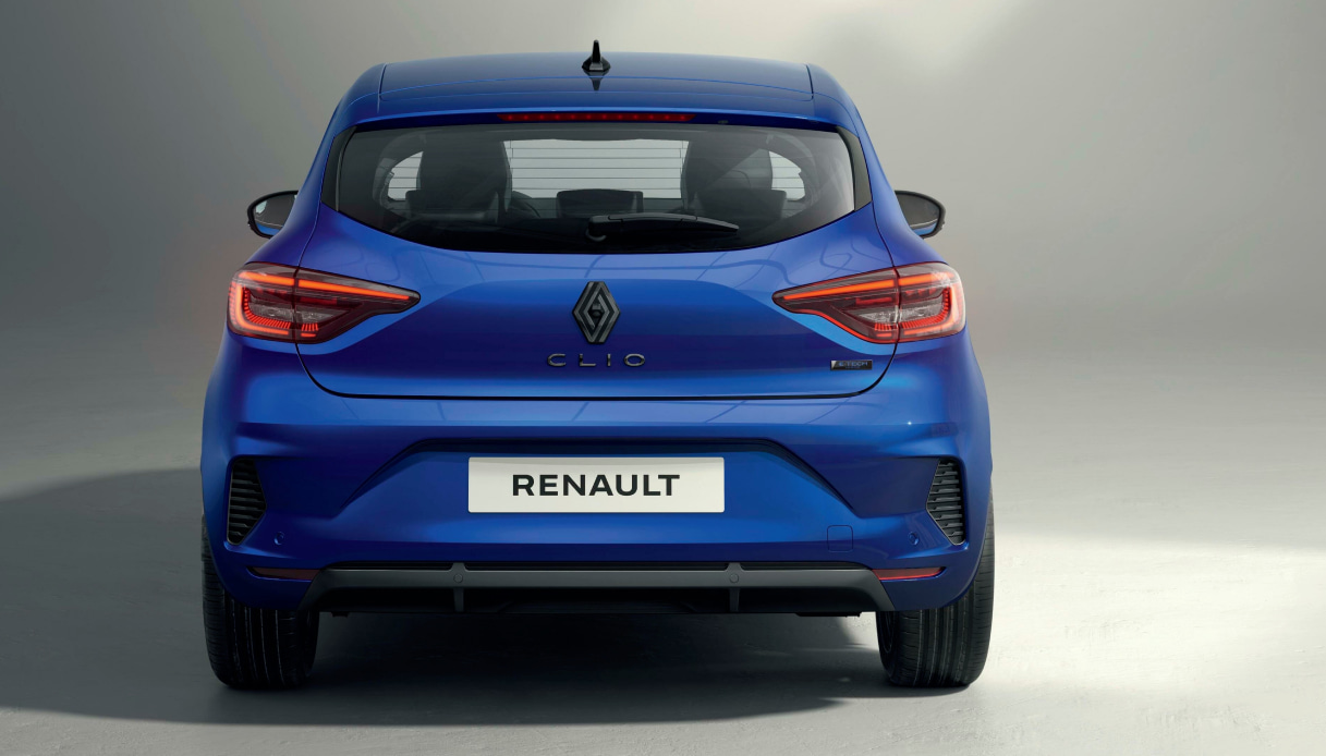 La parte posteriore della nuova Renault Clio