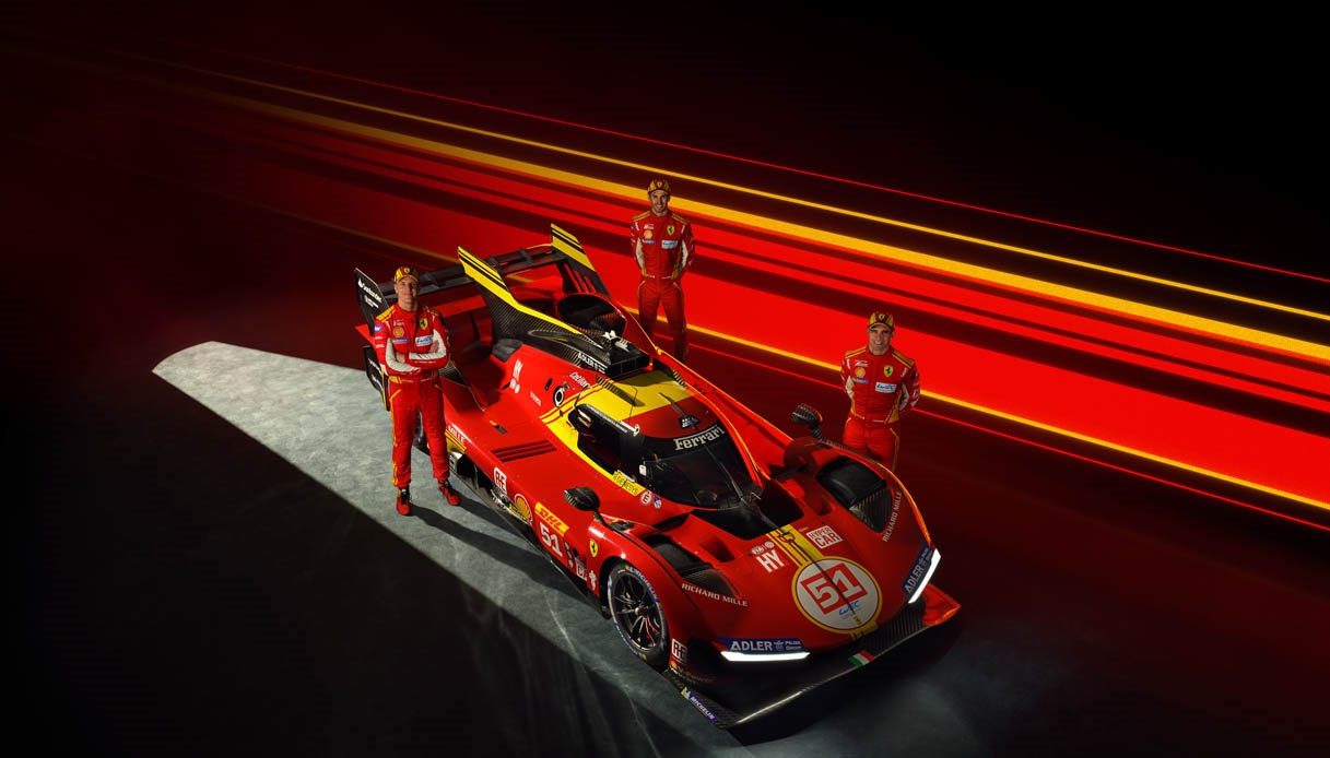 Svelata la livrea che accompagnerà il team Ferrari nella categoria Hypercar del FIA WEC 2024