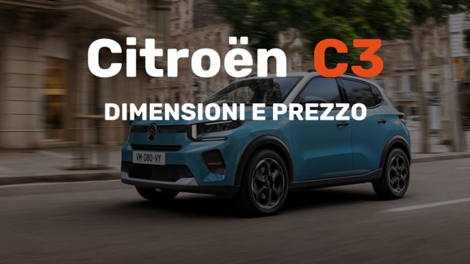 Nuova Citroen C3 si rinnova: dimensioni, colori e prezzo