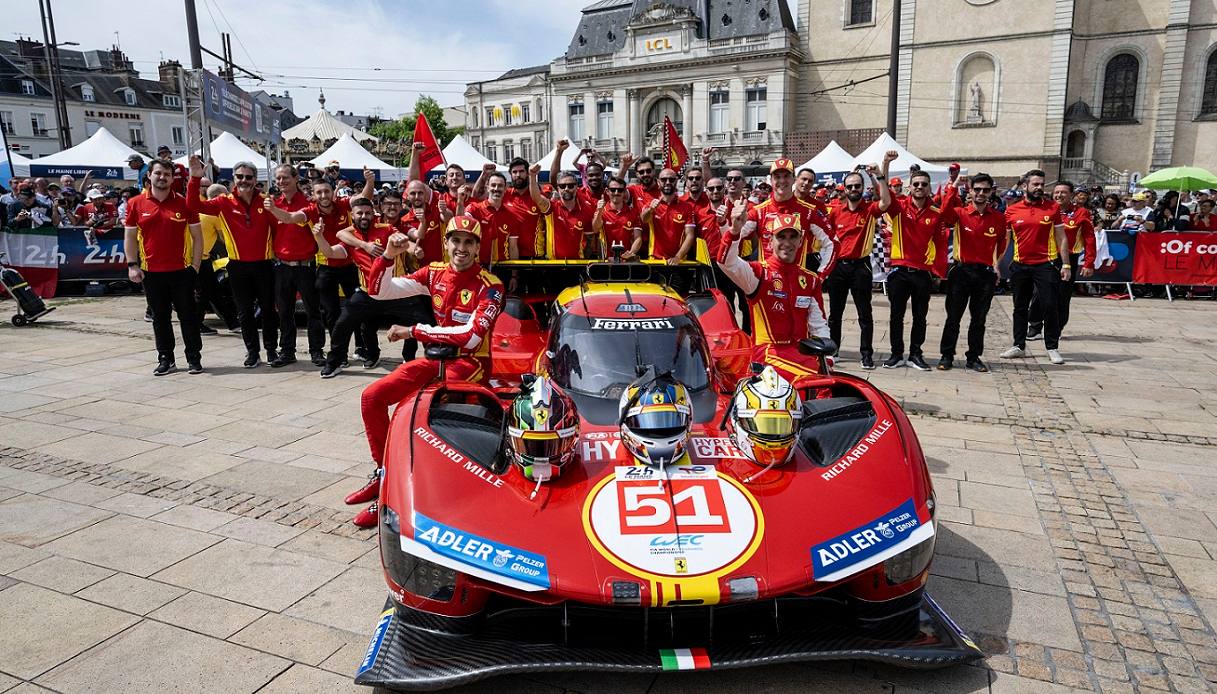 La Hypercar numero 51 della Ferrari torna a Le Mans dopo il successo dello scorso anno 