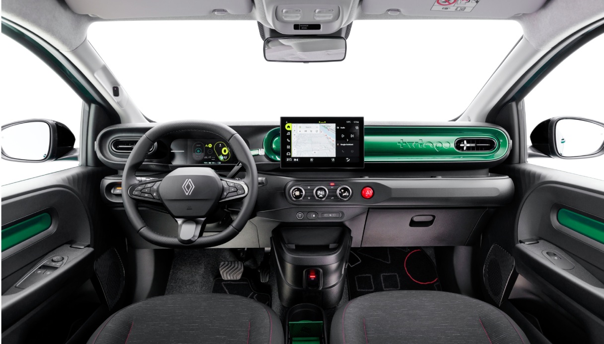 Un interno moderno ma fedele alle origini per Renault Twingo E-Tech